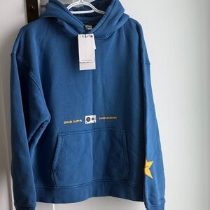 Zara Blue Hoodie with Yellow Star Detail